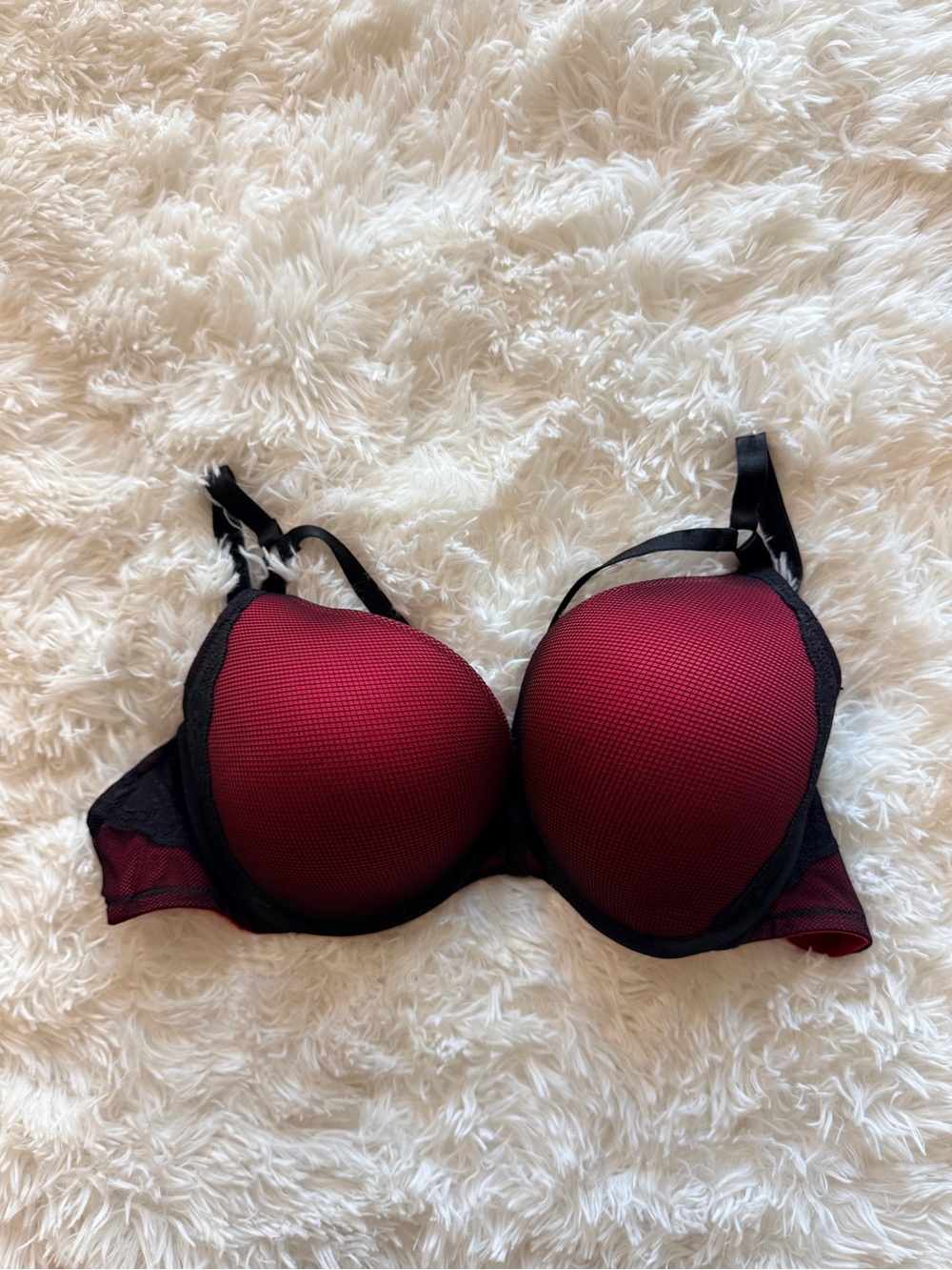 torrid Red and Black Padded Underwire Bra